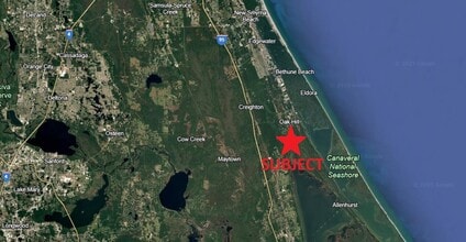 770 S US Highway 1, Oak Hill, FL - AÉRIEN Vue de la carte