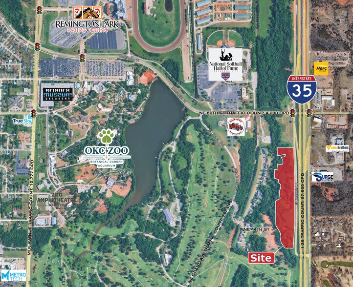 I-35 & NE 44th St, Oklahoma City, OK for sale - Aerial - Image 1 of 2