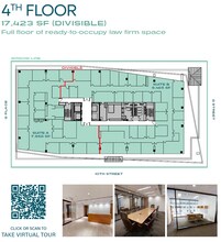 733 10th St NW, Washington, DC à louer Plan d’étage- Image 1 de 1
