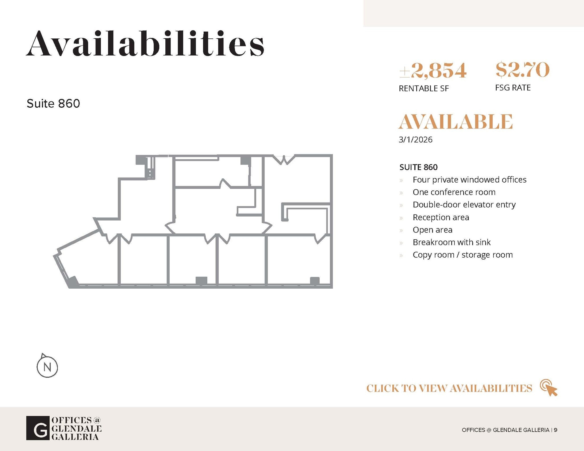 100 W Broadway, Glendale, CA for lease Floor Plan- Image 1 of 1