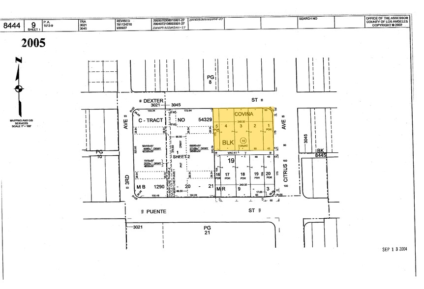 345 Citrus Ave, Covina, CA à vendre - Plan cadastral - Image 2 de 2