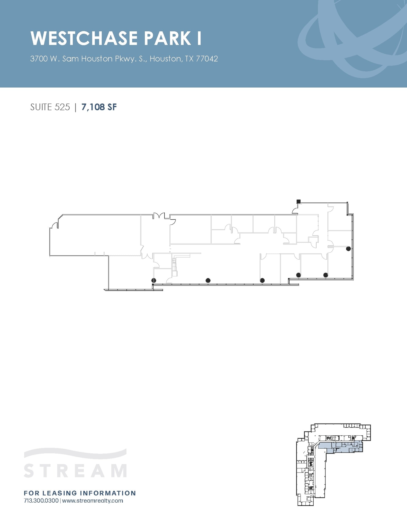 3700 W Sam Houston Pky S, Houston, TX à louer Plan d’étage- Image 1 de 2
