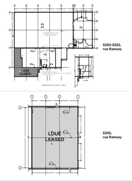 5260-5262 et 5330, Rue Ramsay portefeuille de 2 propriétés à vendre sur LoopNet.ca - Plan d’étage - Image 3 de 3