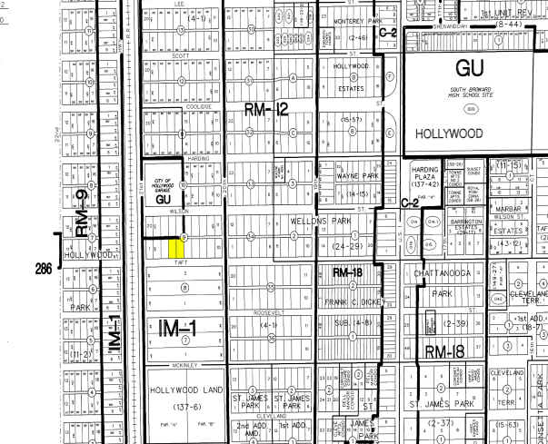 2029 Taft St, Hollywood, FL for sale - Plat Map - Image 1 of 6