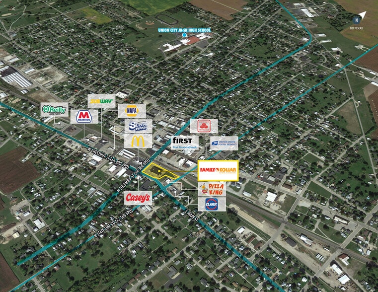 106 S Columbia St, Union City, IN à vendre - Photo du bâtiment - Image 2 de 6