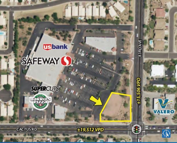 83rd Ave & Cactus Rd, Peoria, AZ for sale Aerial- Image 1 of 1