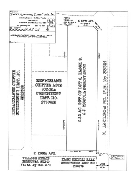 N Jackson Rd, McAllen, TX à vendre - Plan de site - Image 3 de 4