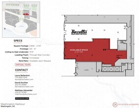3050 K St NW, Washington, DC à louer Plan d’étage- Image 1 de 1