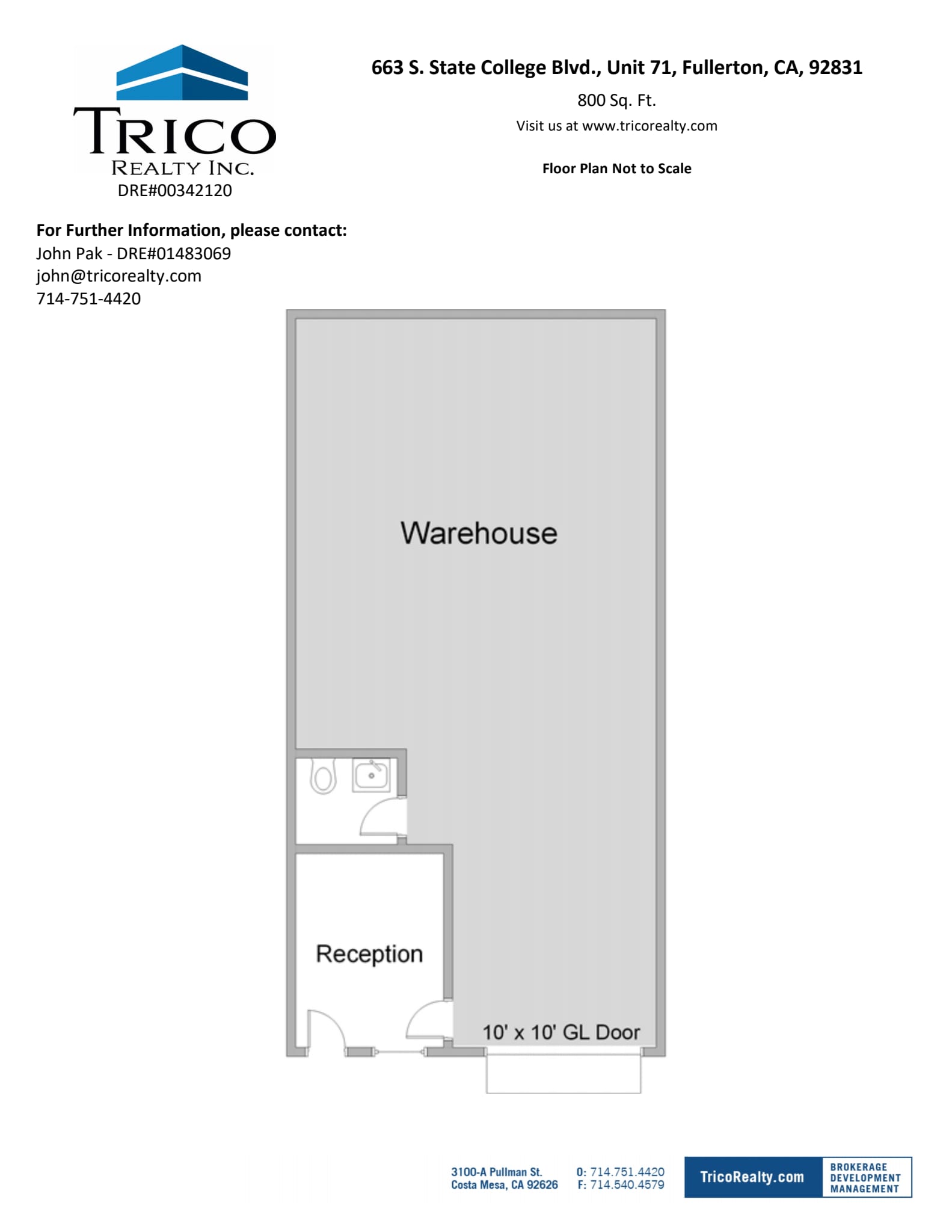 667-759 S State College Blvd, Fullerton, CA à louer Plan d’étage- Image 1 de 1