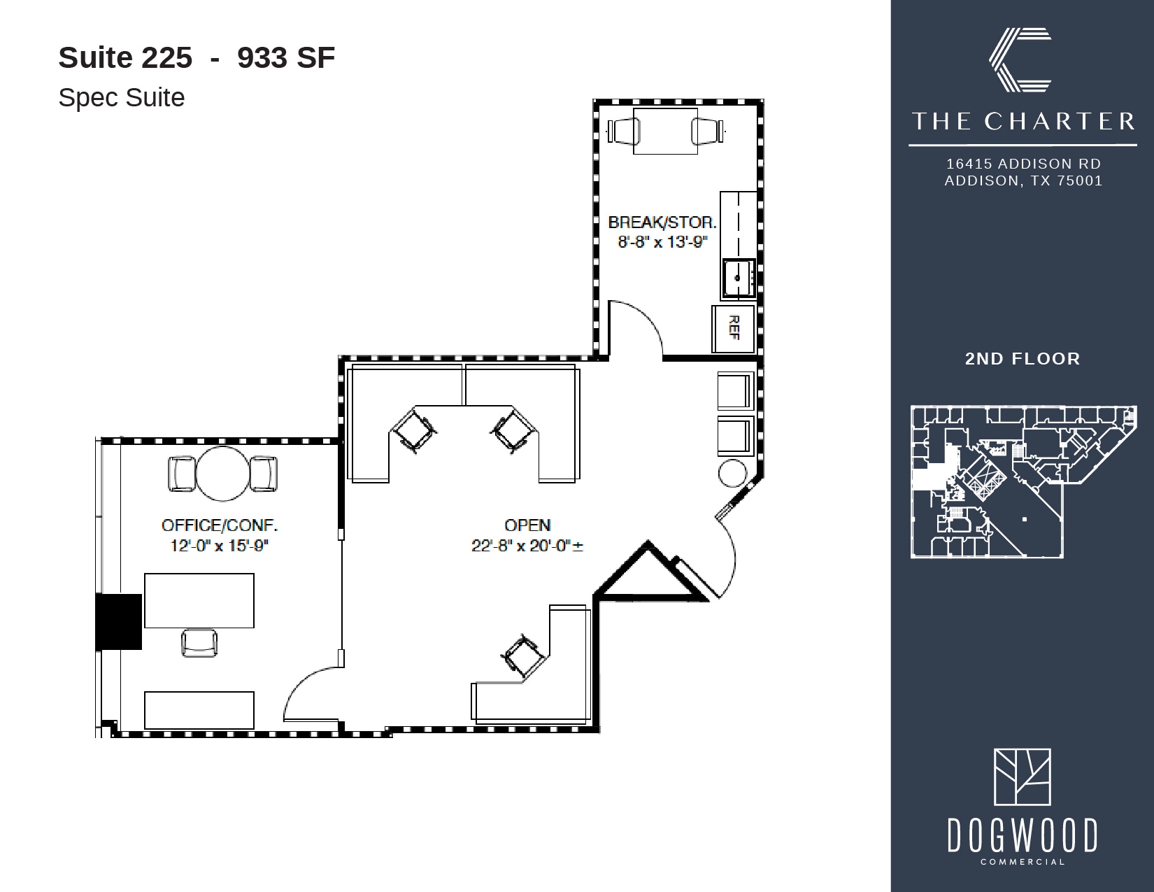 16415 Addison Rd, Addison, TX à louer Plan d’étage- Image 1 de 1