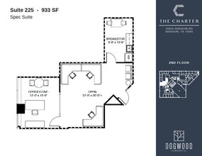16415 Addison Rd, Addison, TX à louer Plan d’étage- Image 1 de 1