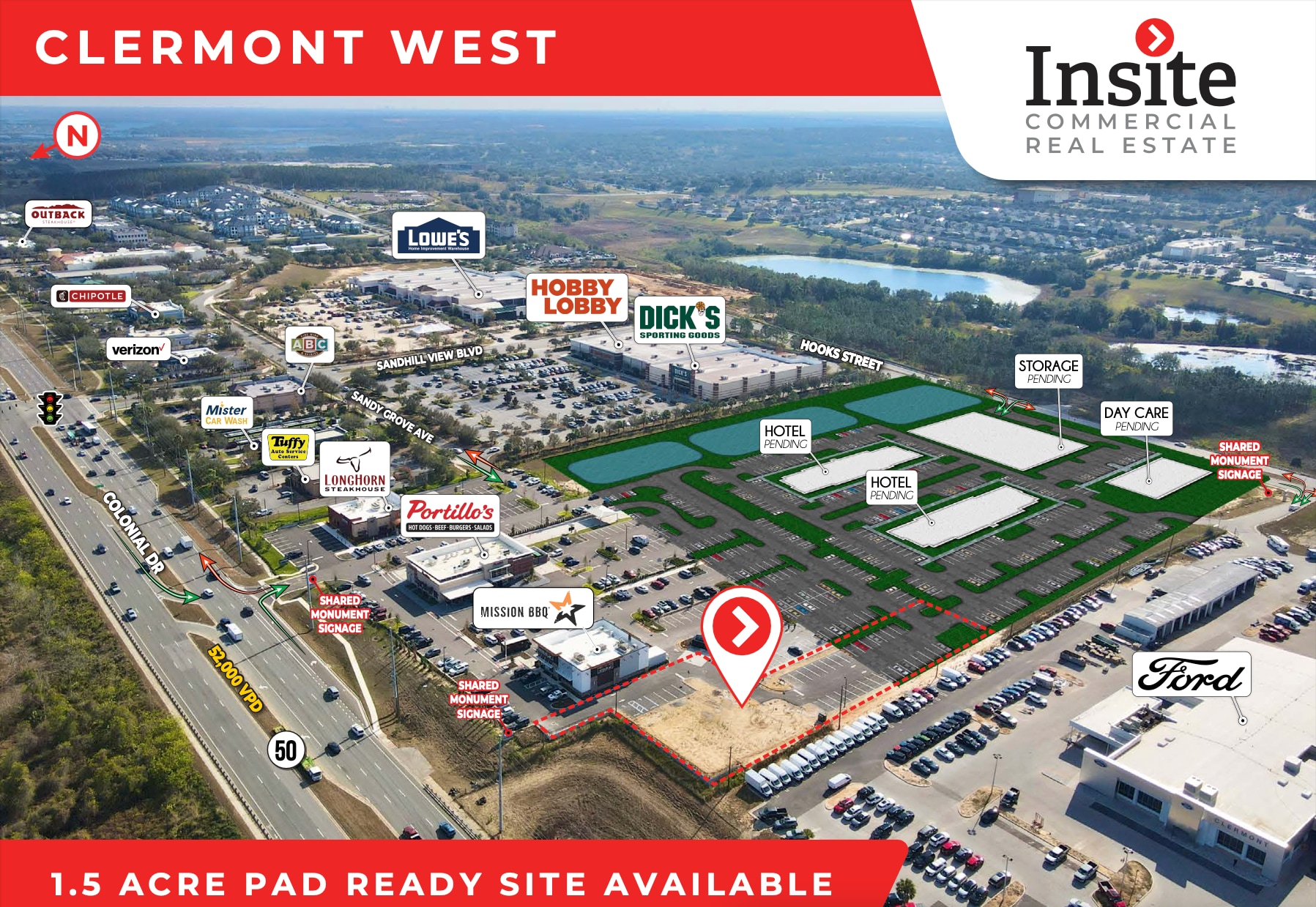 1225 E Highway 50, Clermont, FL for lease Building Photo- Image 1 of 7