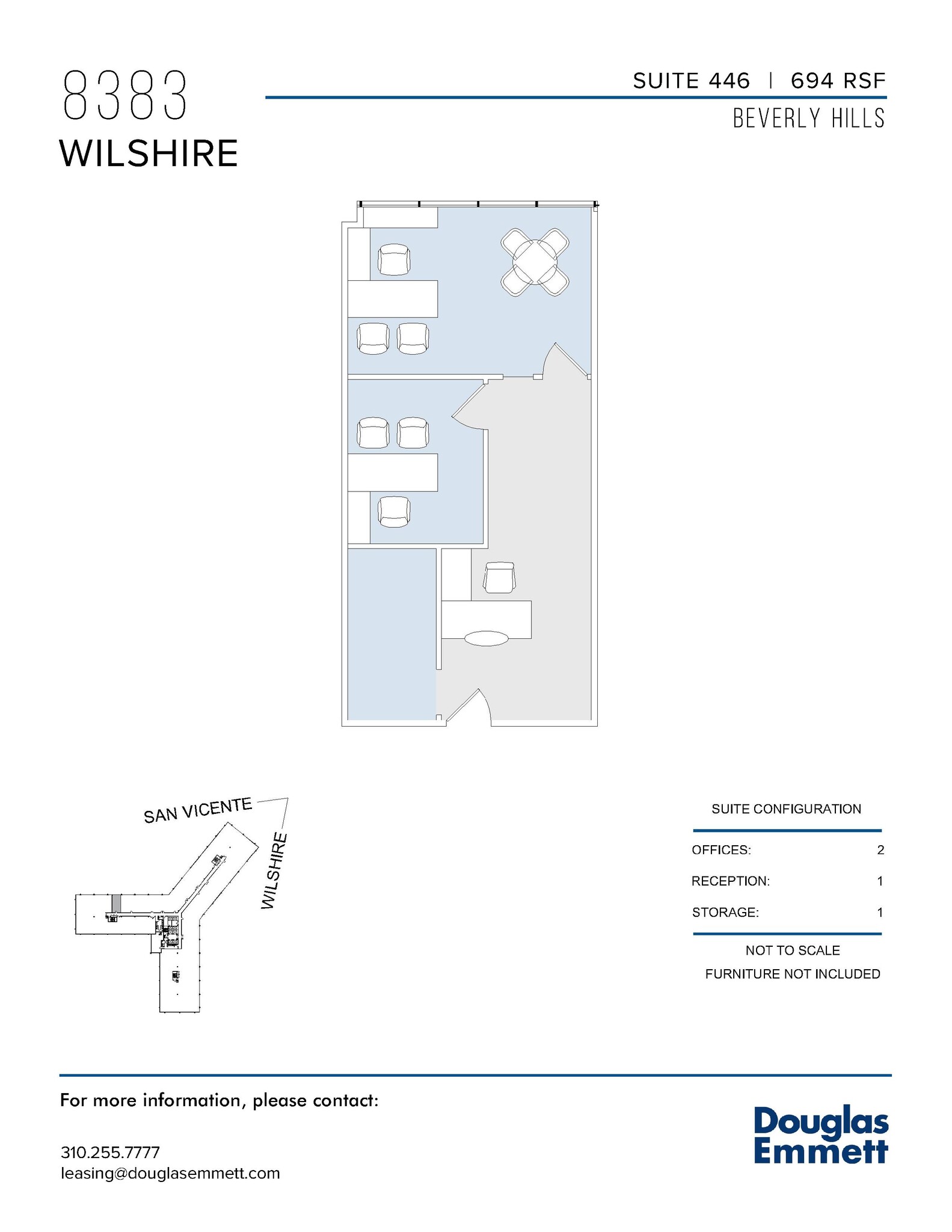 8383 Wilshire Blvd, Beverly Hills, CA à louer Plan d  tage- Image 1 de 1