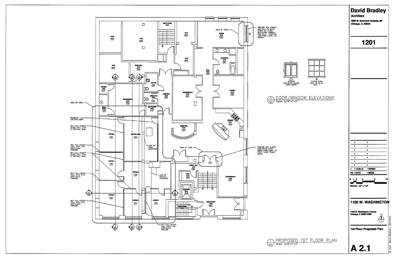 106 N Aberdeen St, Chicago, IL 60607 - Unité 1 -  - Plan d’étage - Image 1 of 2