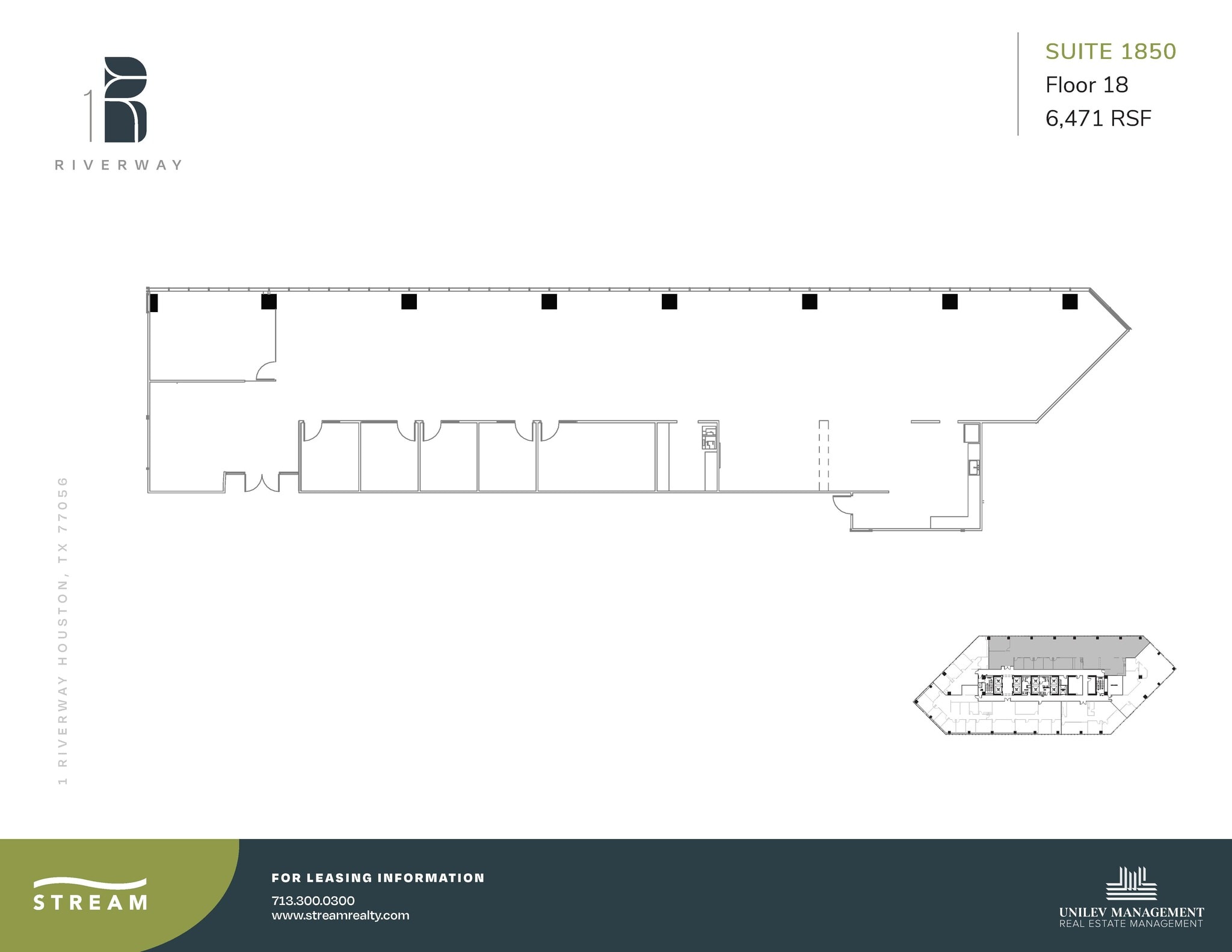 1 Riverway, Houston, TX for lease Floor Plan- Image 1 of 1