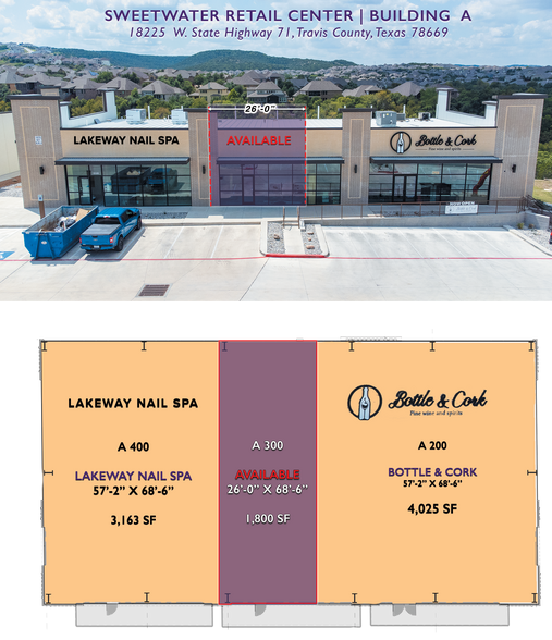 18217-18225 State Highway 71, Spicewood, TX for lease - Site Plan - Image 1 of 8