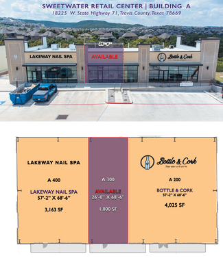 Plus de détails pour 18217-18225 State Highway 71, Spicewood, TX - Commerce de détail à louer