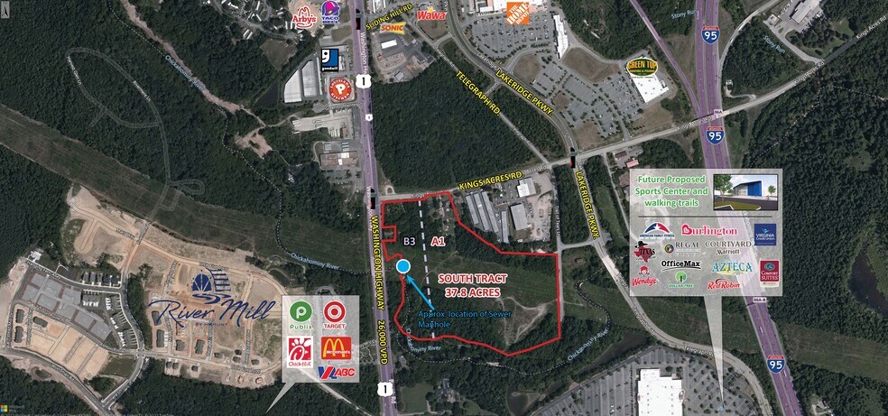 Washington Highway & Kings Acres Rd, Ashland, VA à vendre - Photo du bâtiment - Image 3 de 3