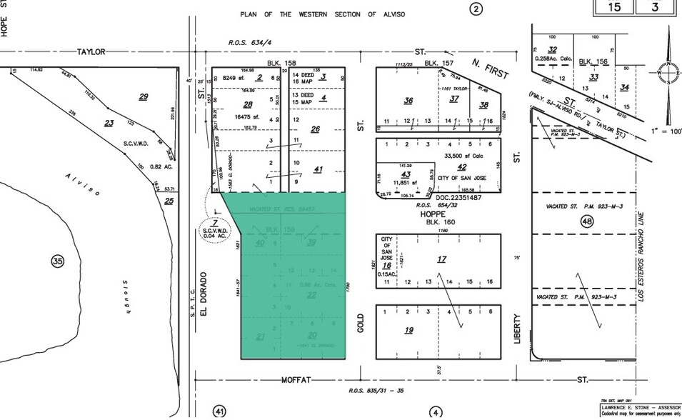 1563-1641 El Dorado St, San Jose, CA for sale - Plat Map - Image 3 of 3