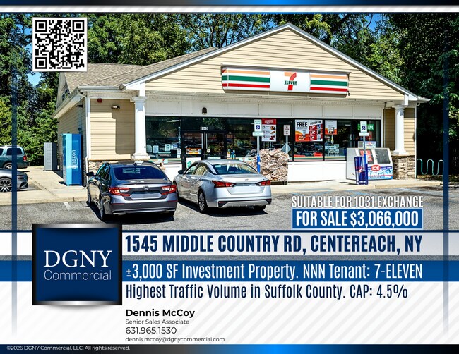 Plus de détails pour 1545 Middle Country Rd, Centereach, NY - Commerce de détail à vendre