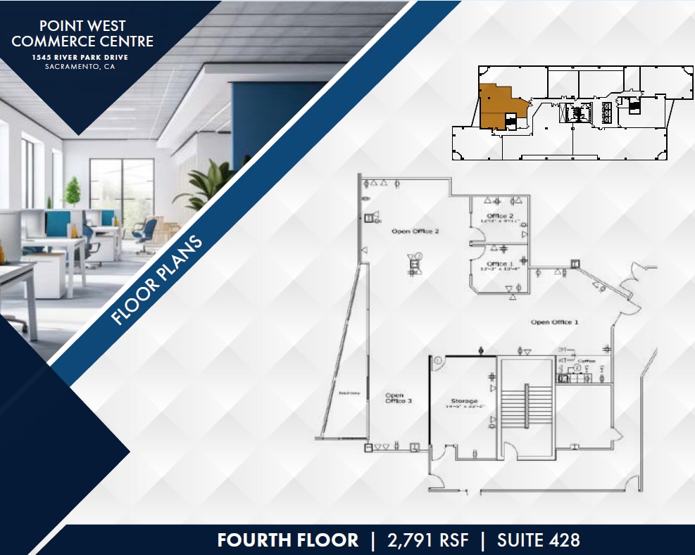 1545 River Park Dr, Sacramento, CA for lease Floor Plan- Image 1 of 1