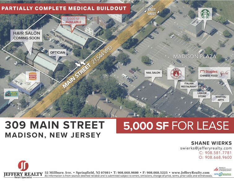 309C Main St, Madison, NJ for lease - Building Photo - Image 2 of 5