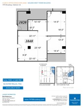 1970 Broadway, Oakland, CA à louer Plan d’étage- Image 1 de 1