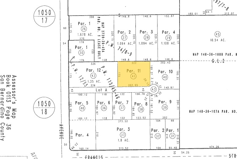 1701 S Grove Ave, Ontario, CA à louer - Plan cadastral - Image 2 de 4