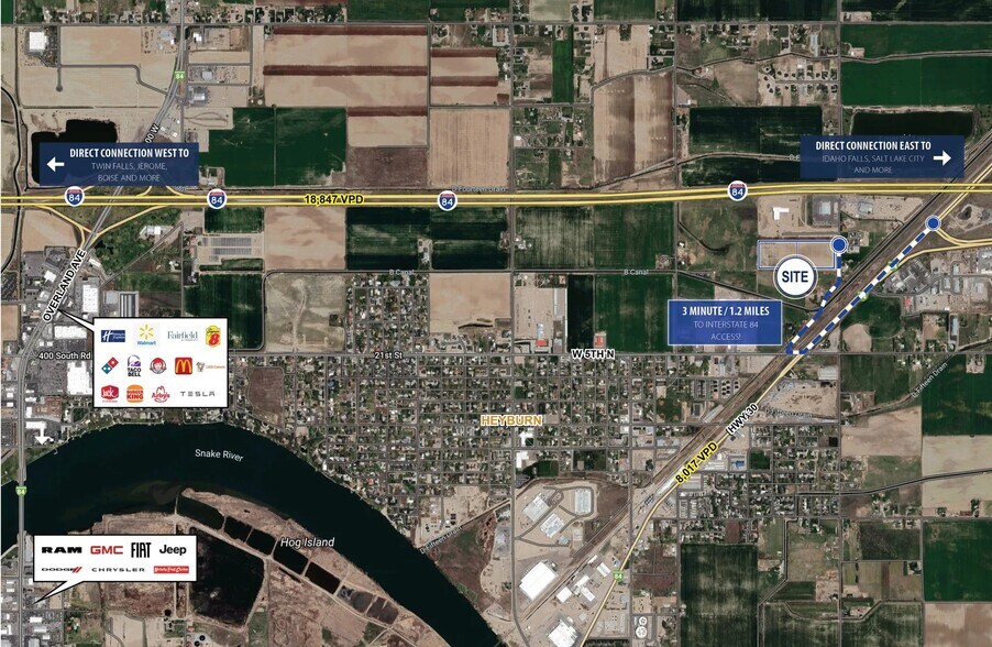 TBD Commerce, Heyburn, ID à louer - Aérien - Image 3 de 5