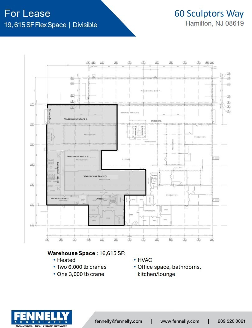 60 Sculptors Way, Hamilton, NJ à louer Plan d’étage- Image 1 de 1