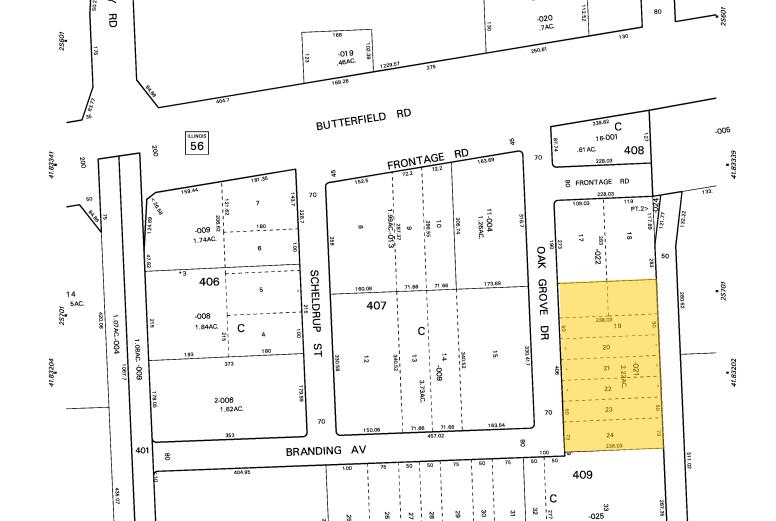 3051 Oak Grove Rd, Downers Grove, IL à louer - Plan cadastral - Image 2 de 9