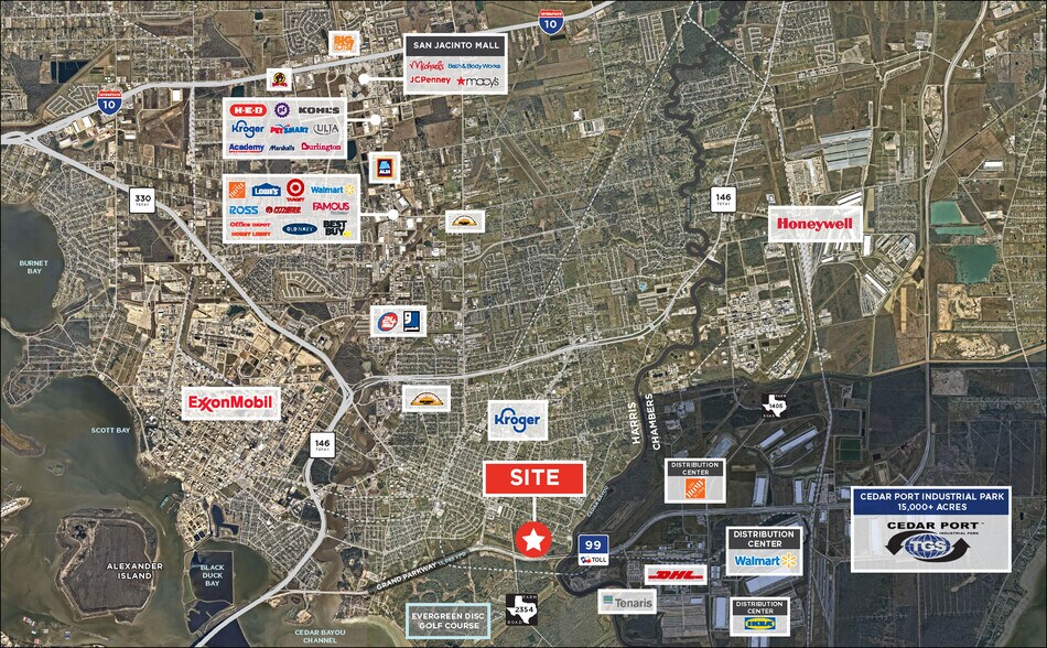 SH 99 & Tri City Beach Rd, Baytown, TX à vendre - Aérien - Image 2 de 2