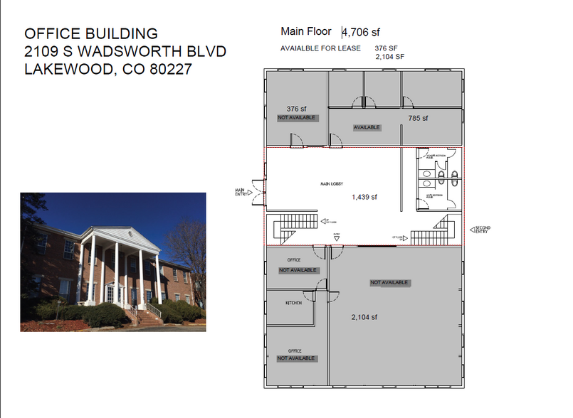 2109 S Wadsworth Blvd, Lakewood, CO for lease - Floor Plan - Image 2 of 6