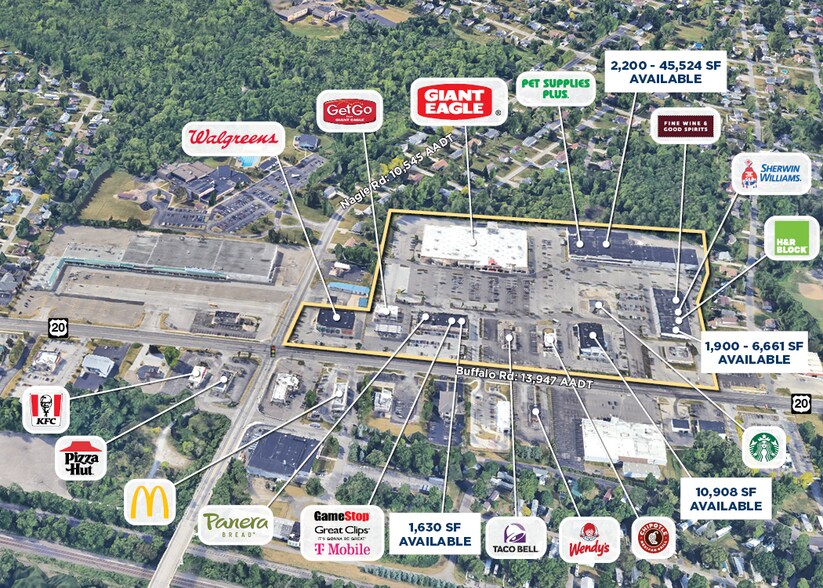 4041-4287 Buffalo Rd, Erie, PA à louer - Aérien - Image 2 de 8