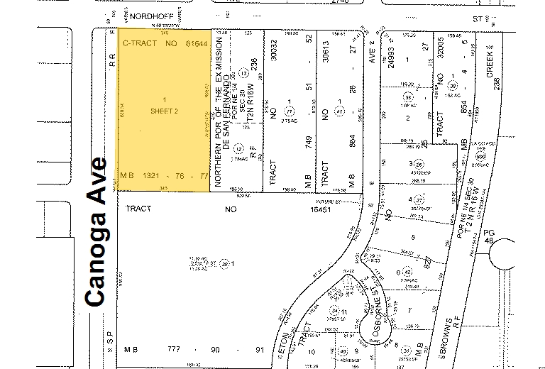 21352 Nordhoff St, Chatsworth, CA à vendre - Plan cadastral - Image 3 de 25