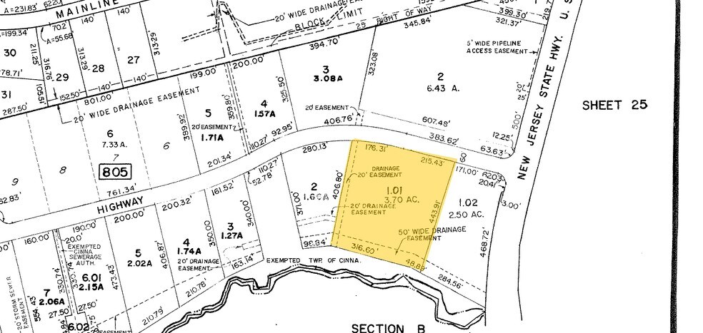 1703 Industrial Hwy, Cinnaminson, NJ à louer - Plan cadastral - Image 2 de 9