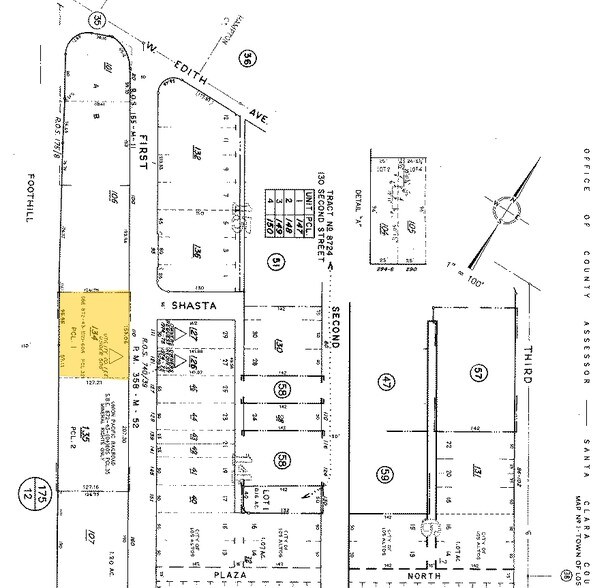 102-110 1st St, Los Altos, CA à louer - Plan cadastral - Image 3 de 3