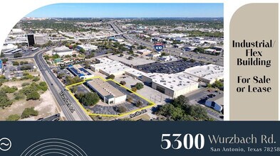 5300 Wurzbach Rd, San Antonio, TX - Aerial  map view