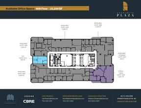 201 S College St, Charlotte, NC à louer Plan d’étage- Image 1 de 1
