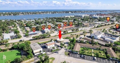 888 East Coast Ave, Lantana, FL - Aerial  map view
