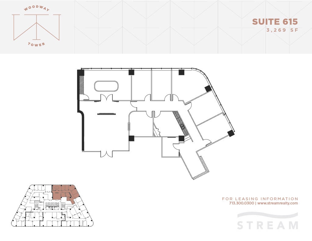 6363 Woodway Dr, Houston, TX for lease Floor Plan- Image 1 of 1