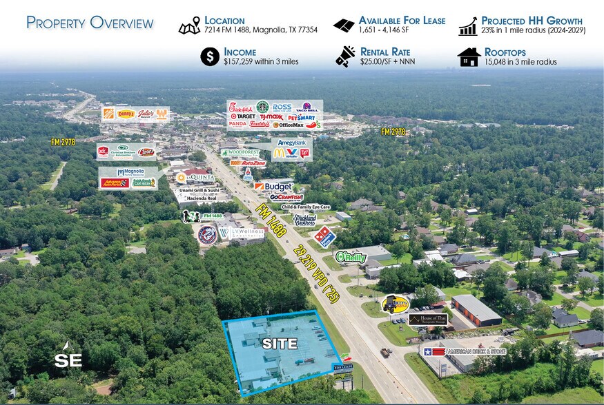 7214 FM-1488 Rd, Magnolia, TX à louer - Aérien - Image 2 de 36
