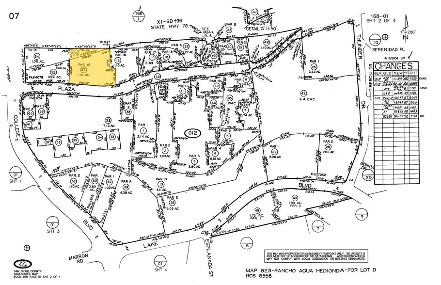 3752 Plaza Dr, Oceanside, CA for lease - Plat Map - Image 2 of 4