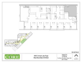 6900 Orchard Lake Rd, West Bloomfield, MI à louer Plan d  tage- Image 1 de 1