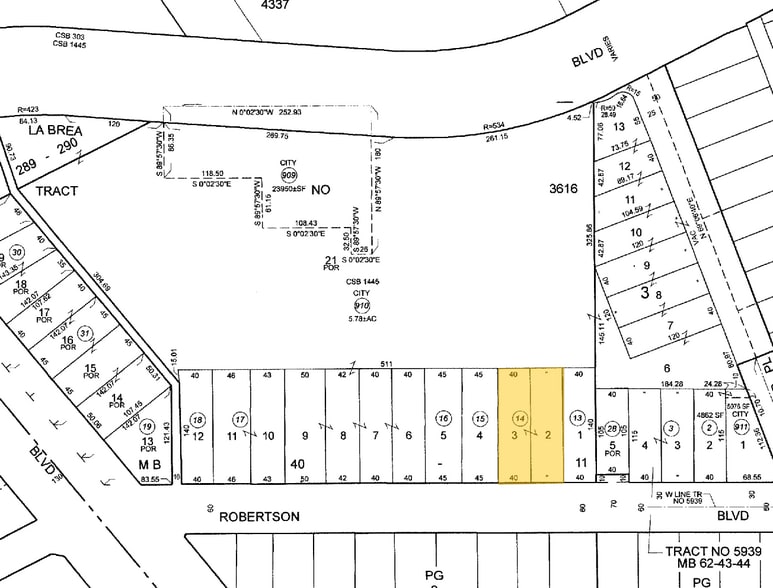 656 N Robertson Blvd, West Hollywood, CA à vendre - Plan cadastral - Image 1 de 1