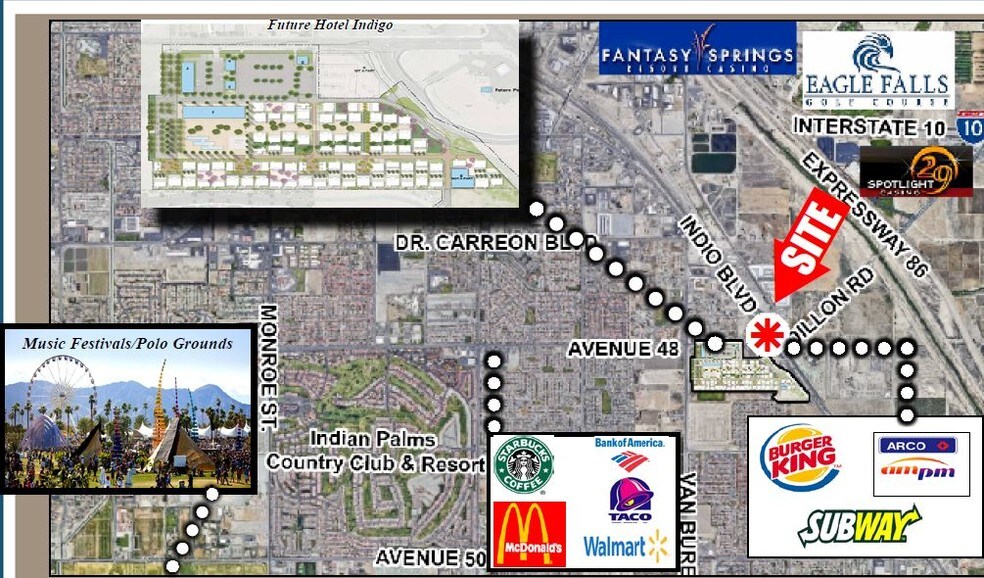 84417 Indio Blvd, Indio, CA à vendre - Aérien - Image 2 de 3