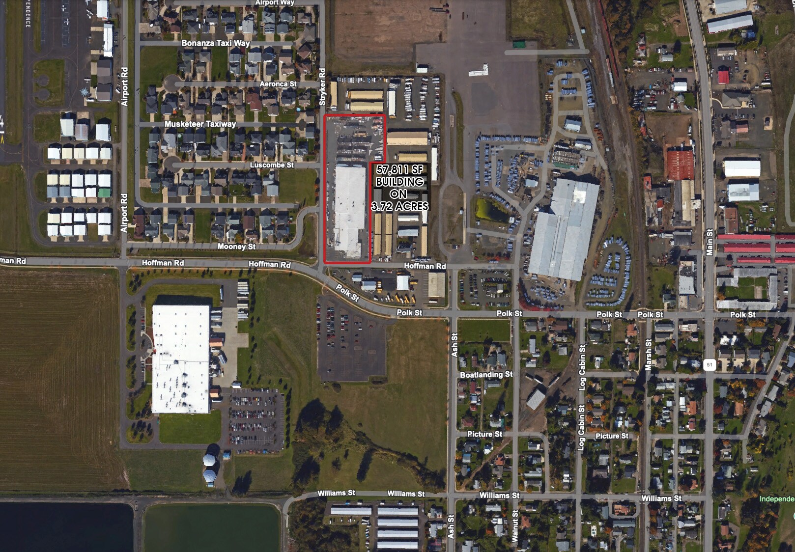 596 Hoffman Rd, Independence, OR for lease Aerial- Image 1 of 12