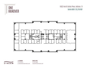 16633 N Dallas Pky, Addison, TX à louer Plan d  tage- Image 1 de 1