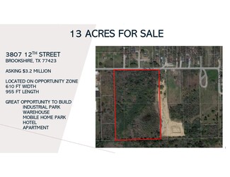 Plus de détails pour 3807 12th St, Brookshire, TX - Terrain à vendre