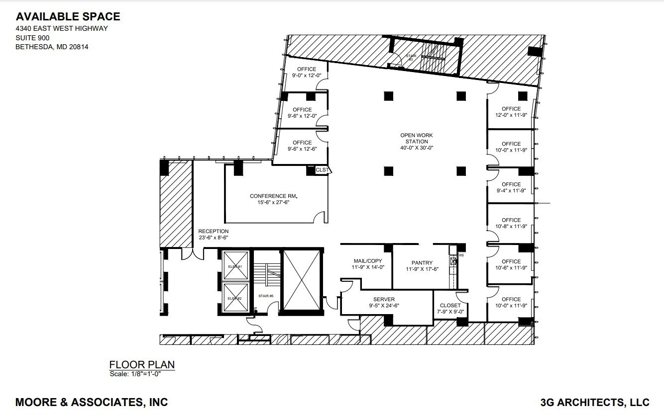 4340 East-West Hwy, Bethesda, MD for lease Floor Plan- Image 1 of 2